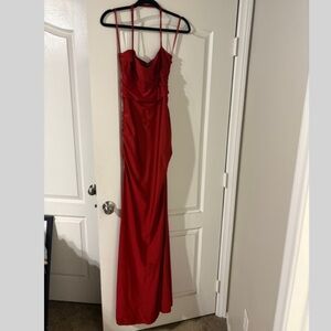 Elegant Orange/Red Gown